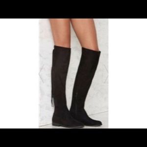 NWOTBOX, LFL by Lust Vegan Suede BlackBoot, Sz8.5